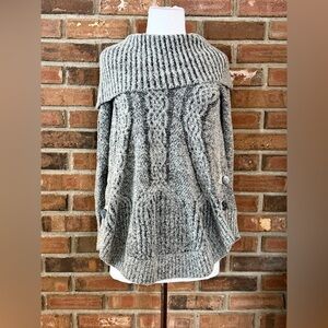 Anthropologie Angel of the North Cable Knit Cowl Sweater S